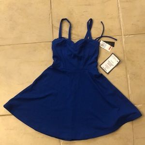 Ladies Dress Trendy A Line Zip Drawstring Back New Size 5